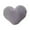 Gray, variant on White Heart Pillows, Cute Heart Decorative Pillow, Heart Shaped Throw Pillows for Bed, Faux Fur Plush Hoom Decor Pillow Cushion for Chair Sofa Living Room (11.8")