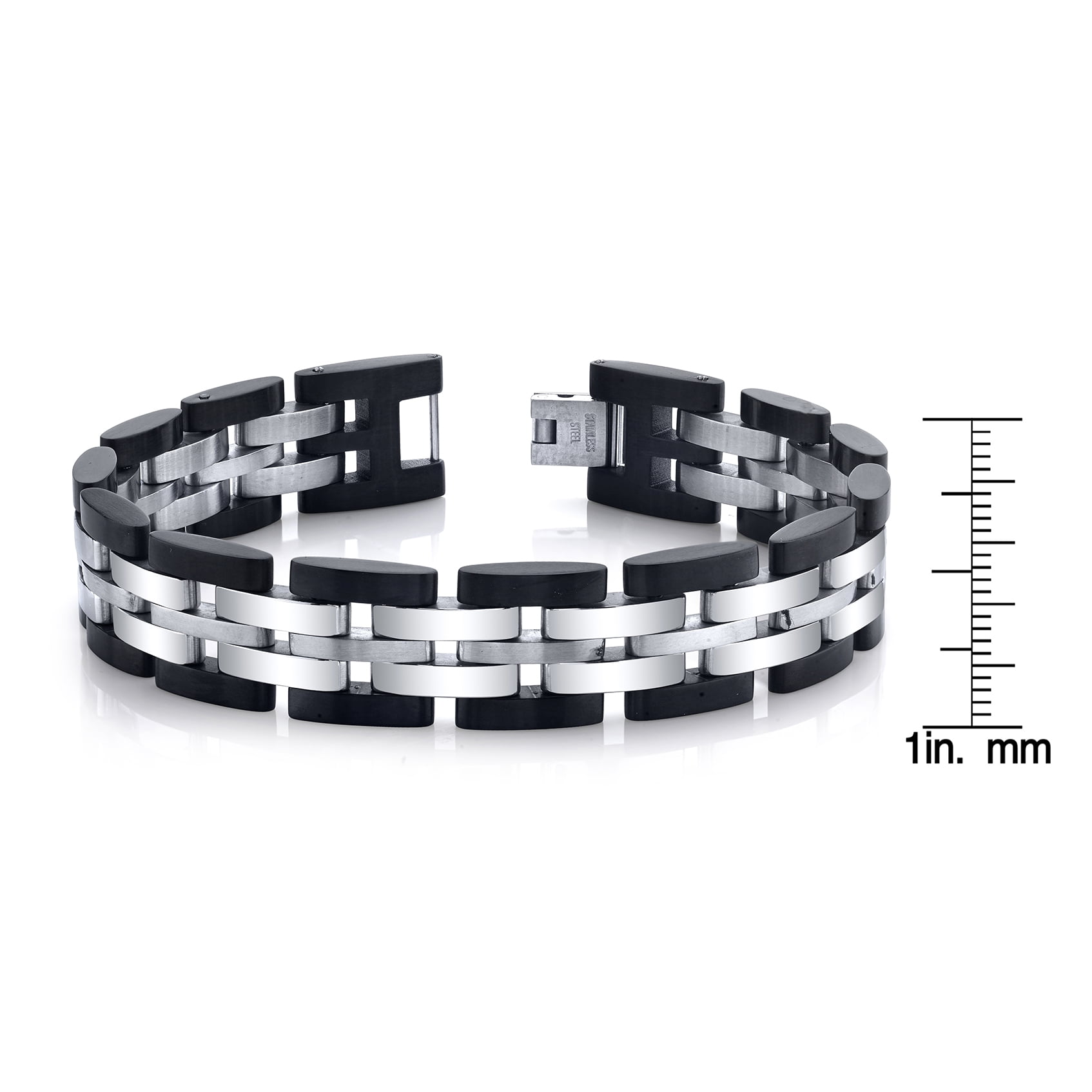 SPARTAN Two-Tone Stainless Steel Men's Bracelet
