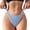 Light Blue, variant on Womens Multicolored Cotton Crotch Hollow Heart Button Comfortable Underwear For Women