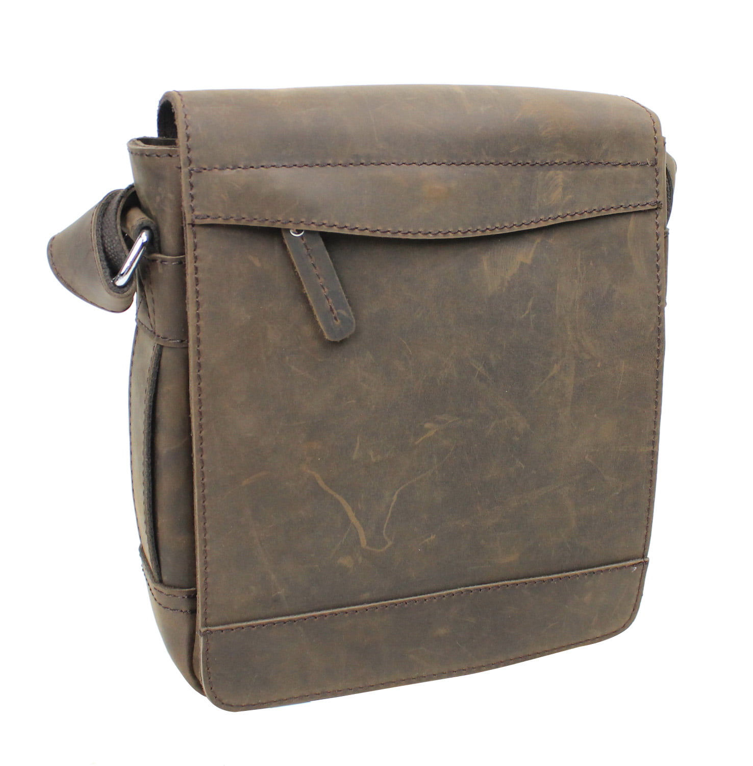 Vagarant Traveler 8.5" Cowhide Leather Satchel Bag LS08.DB 