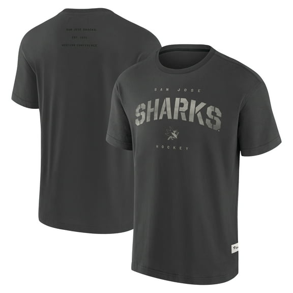Men's Fanatics Charcoal San Jose Sharks Elements Weathered Tonal Future Ground T-Shirt