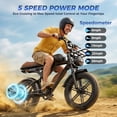 thumbnail image 6 of Movcan V30 Electric Bike for Adults, 750W Motor 28MPH, 48V 15.6Ah, 20" Fat Tire E Mountain Bike,Hydraulic Disc Brakes,Class 3,UL2849, 6 of 10