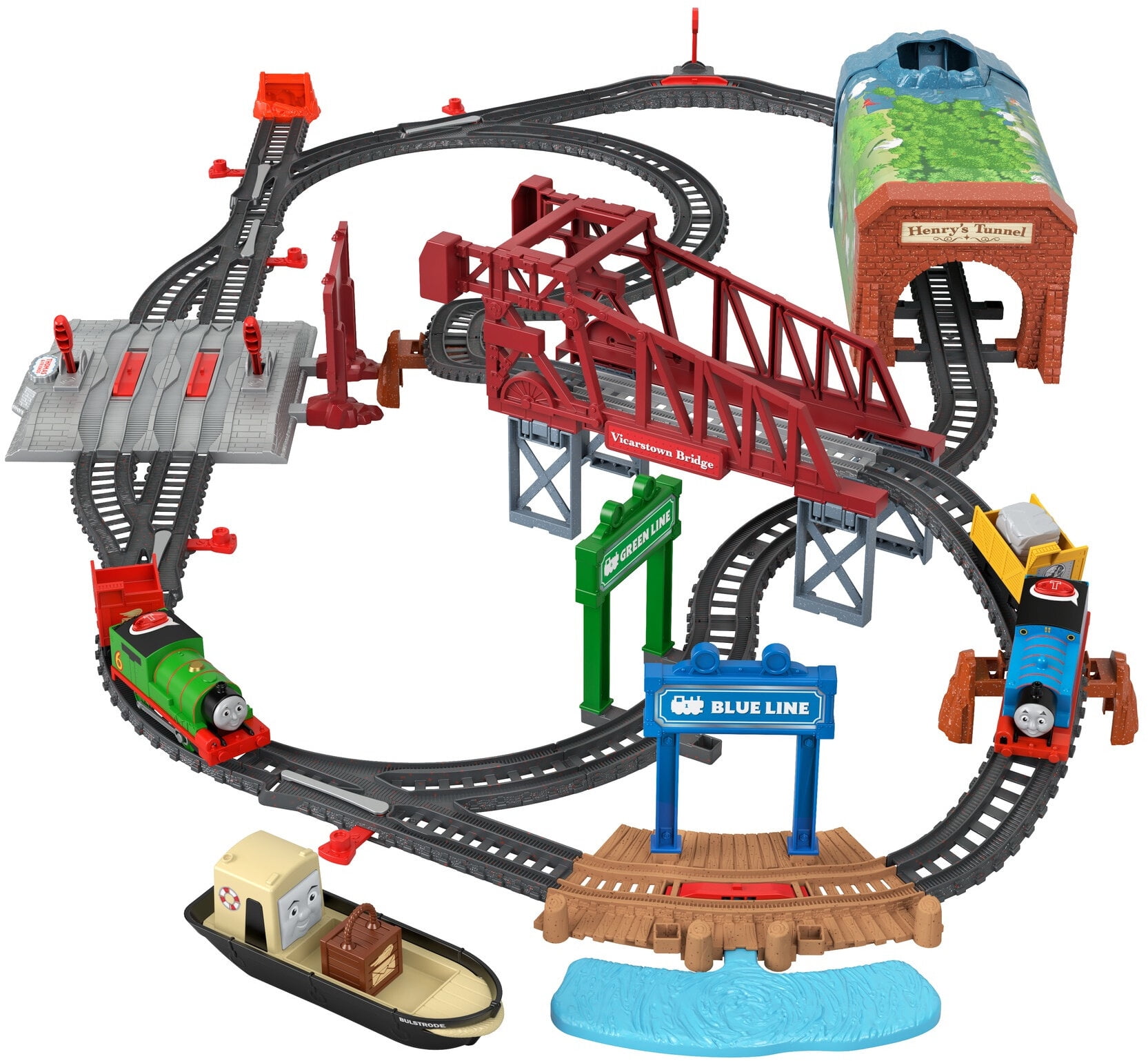 Thomas & Friends Trackmaster HYPER Glow Night Delivery Playset Ggl75 for sale online 