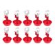 thumbnail image 1 of 10 bebederos automáticos para aves, comederos para pollos, gallinas, palomas y pollitos, herramientas de alimentación para aves (clip blanco y bebedero de manantial)., 1 of 5