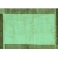 thumbnail image 1 of Ahgly Company Machine Washable Indoor Rectangle Abstract Turquoise Blue Modern Area Rugs, 8' x 10', 1 of 4