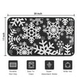 thumbnail image 5 of Black Christmas Snowflake Pattern Door Rugs,Washable Non Slip Door Mats Indoor,Decorative Door Mats,Entry Mat Indoor for Entrance,Bedroom,Kitchen,Bathroom,30"x17", 5 of 6