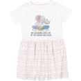 thumbnail image 3 of Inktastic My Grandma Loves Me to the Moon and Back Elephants in Clouds Girls Toddler Dress, 3 of 5