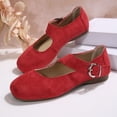 thumbnail image 5 of Women's Comfortable Mary Jane Flats Fashion Casual Dress Shoes Cute Closed Toe Lightweight Walking Shoes Women's Casual Soft Flat Shoes, 5 of 7