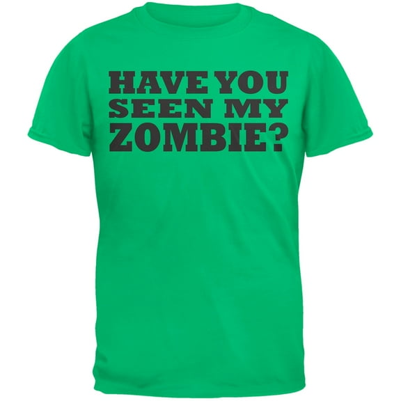 Have You Seen My Zombie Flip Up Green Youth T-Shirt - Youth X-Large