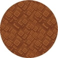 thumbnail image 1 of Ahgly Company Machine Washable Indoor Round Transitional Orange Red Orange Area Rugs, 7' Round, 1 of 7