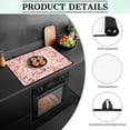 thumbnail image 6 of Renewold Stove Cover for Cooktop Electric Stovetop Protector Cover Non-skid Induction Electric Stove Burner Cover Multipurpose Mat Easy to Clean, Hummingbird Flower Pink, 6 of 7