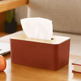thumbnail image 4 of Cubierta para soporte de caja de pañuelos,Cajas rectangulares para soporte de papel,Soporte para caja de pañuelos faciales extraíble para tocador de baño,Encimera,Aparador de dormitorio,Mesa de, 4 of 5