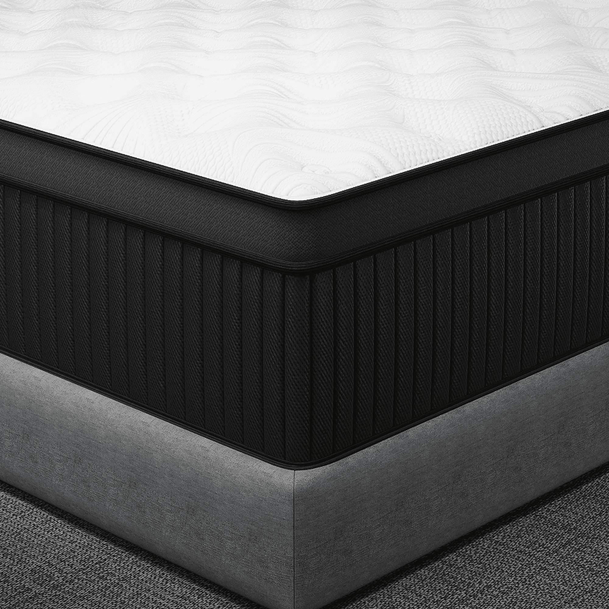 14 inch King Size Classic Hybrid Mattress Individually Pocketed Springs, Back Pain Relief, Mattress in Box, CertiPUR-US