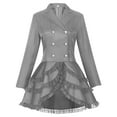 thumbnail image 2 of Styesk Dresses for Ladies Gothic Plus Lace Lace Solid Color Costume Stage Wear, 2 of 4