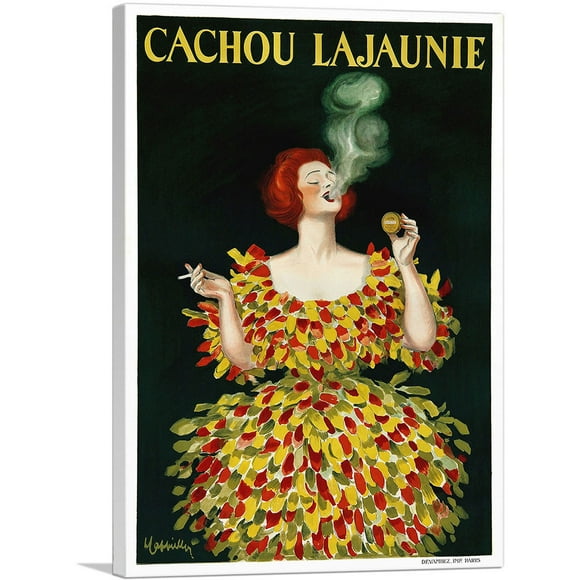 ARTCANVAS Cachou Lajaunie 1920 Impression d'Art sur Toile par Leonetto Cappiello - Format : 26 Pouces x 18 Pouces (Profondeur 0,75 Pouces)