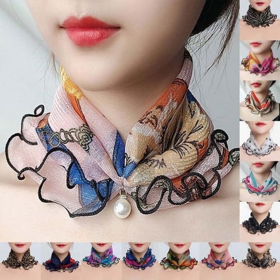 Cheers.US Scarfs for Women Lightweight Print Floral Pattern Scarf Fashion for Party