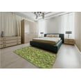 thumbnail image 4 of Ahgly Company Indoor Round Patterned Acid Green Area Rugs, 7' Round, 4 of 6