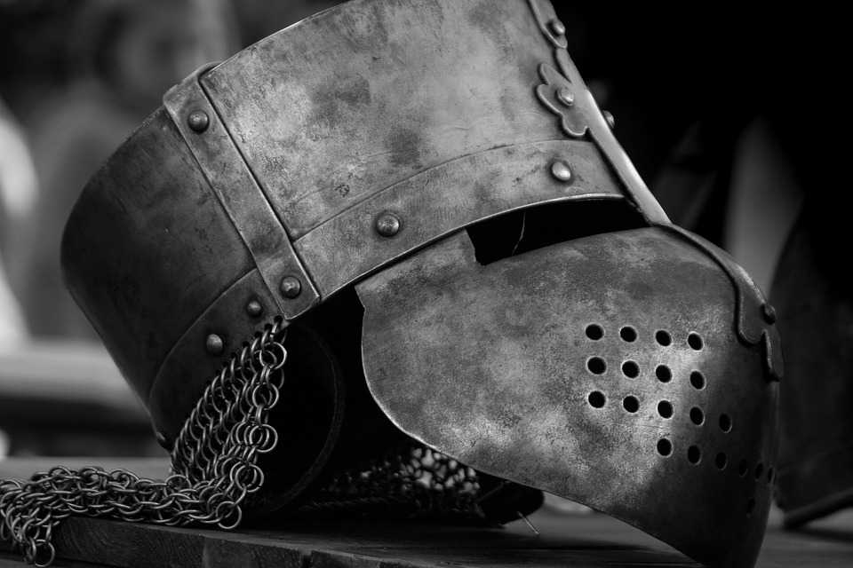 Historically Knight Ritterruestung Helm Middle Ages-12 Inch BY 18 Inch