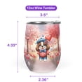 thumbnail image 5 of Happy Valentine’s Day Adorable English Springer Spaniel Puppy Holding Heart Balloon 12oz Stainless Steel Wine Tumbler Insulated Cup with Lid Springers Dog Lover Gifts - 00030, 5 of 5