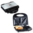 thumbnail image 1 of Sandwichera T-Fal Compact de acero inoxidable 625W negra, 1 of 6