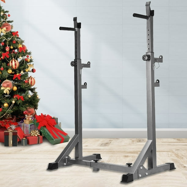 ViLaViDe Squat Rack Adjustable Barbell Rack Weight Lifting Bench Press