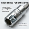 10Pcs 12 Point Triple Square Spline Bit Socket Set Tamper Proof with ...