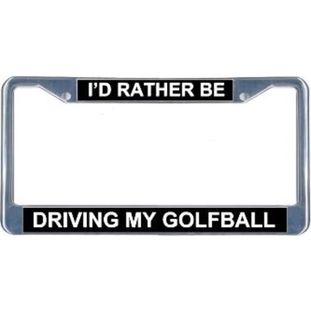 Je Préférerais Conduire Mon Cadre de Licence de Ballon de Golf. Vis Gratuites Incluses