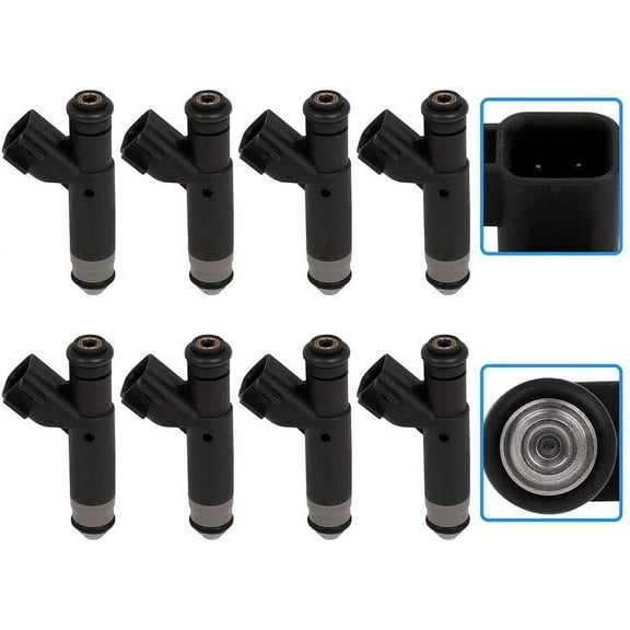 Fuel Injectors ECCPP 8pcs 2 Holes Fuel Injector Kit 812-12136 fit for 2000 for Dodge for Dakota 4.7L, 2000 for Dodge for Durango 4.7L, 1999-2000 for Jeep for Grand for Cherokee 4.7L