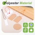 thumbnail image 4 of Uxcell 200pcs Polyester Hang Tag String (6.7") - Plastic Snap Lock Pin Loop Light Gray, 4 of 6