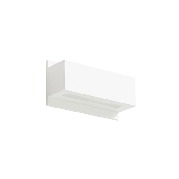Lucande White Plaster Wall Sconce Light, Paintable DIY Wall Decor Up Down Wall Light for Living Room, Hardwired Wall Lamp for Hallway Bedroom, G9 Wall Lighting, Bulb Not Included, 8.6" x 3.0"
