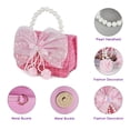thumbnail image 6 of URSOFINE Bow & Pearl Mini Handbag - Crossbody Purse with Detachable Chain for Parties & Daily Use, 6 of 8