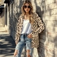 thumbnail image 5 of SCRAWLGOD Leopard Prints Women's Cardigan Sweaters Open Front Long Sleeve Tops for Women Party Size S Breathable Ladies Cardigans Lightweight with Pockets, 5 of 7