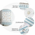 thumbnail image 6 of Coastal Christmas Waterproof Fabric Shower Curtain, Xmas Tree Starfish Beach Blue Striped Shower Curtain for Bathroom Curtains Bathtubs Hotel Washable Shower Curtains with 12 Hooks Long 72x78in, 6 of 6