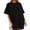 Black, variant on Women's Loose And Comfortable Oversized Trendy T Shirt Top