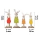 thumbnail image 3 of Decoración de mesa de conejito de Pascua, figuritas de conejo de madera bonitas, adorno para el jardín del hogar, 3 of 7