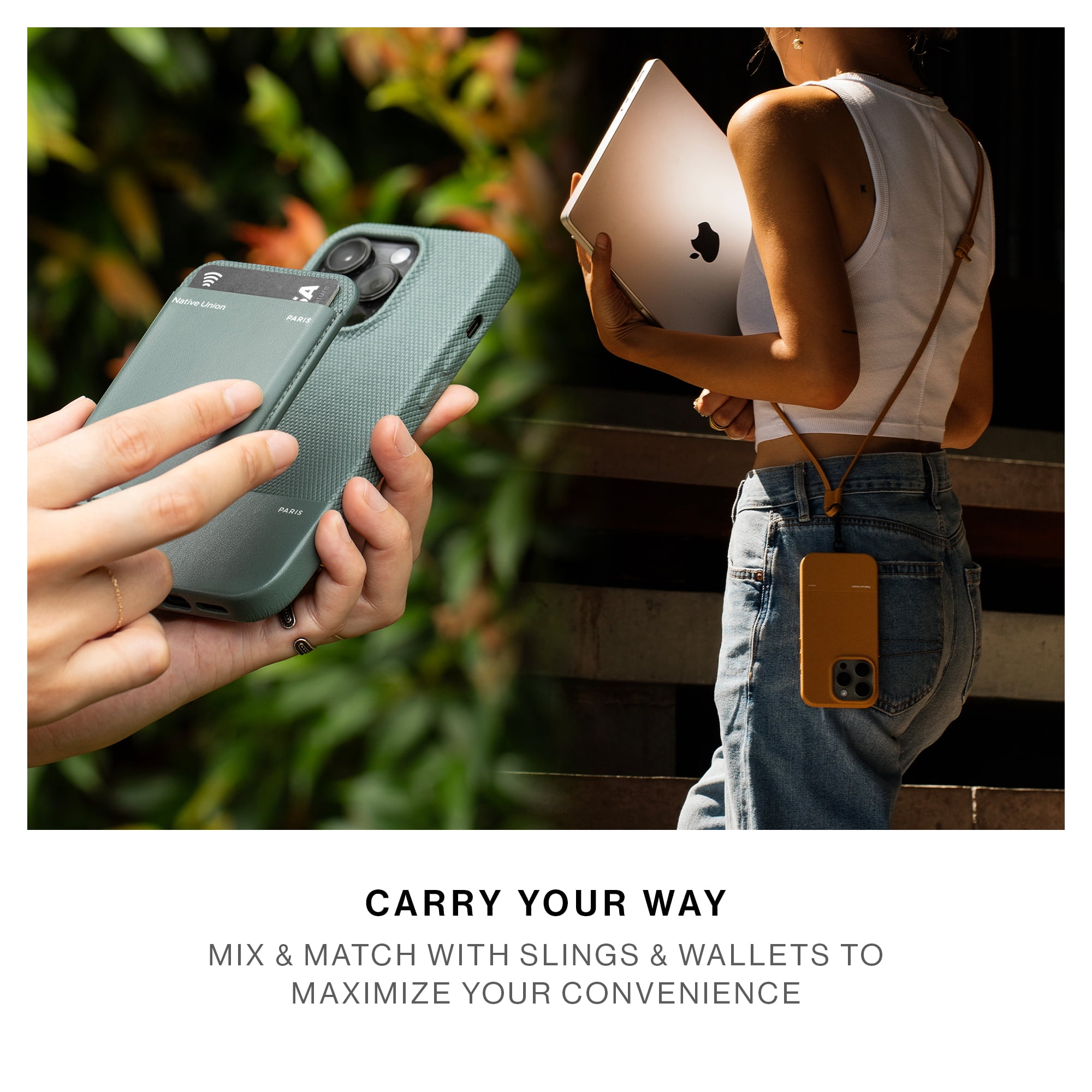Native Union (Re)Classic Case 3.0 – 6ft Drop Protection – Compatible with iPhone 16 (Slate Green)