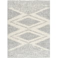 thumbnail image 2 of Hauteloom Trunding Moroccan Farmhouse Living Room Bedroom Shaggy Area Rug - Bohemian Shag Rug - Plush High Pile - Southwestern Boho Soft Carpet - Grey, Beige - 7'10" x 10'3", 2 of 17