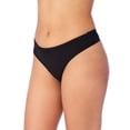 thumbnail image 4 of No Boundaries Women’s Soft Thong Panties, 5-Pack, Sizes XS-XXXL, 4 of 6