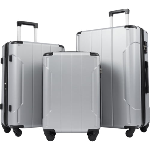 Merax Luggage Sets with TSA Locks, 3 Piece Lightweight Expandable