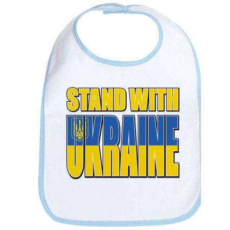 

CafePress - Stand With Ukraine - Cute Cloth Baby Bib Toddler Bib