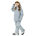 thumbnail image 2 of Aboser Kids Snow Suits Waterproof Windproof Insulated Snowsuits Heavyweight Snowboard Snowsuit Set for Unisex Boys Girls Children 2 Piece Winter Ski Suit Gray 5 Years, 2 of 8