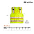 thumbnail image 6 of TR Industrial 5-Point Breakaway High Visibility Safety Vest, Type R Class 2, Size M, 5-Pack, 6 of 6