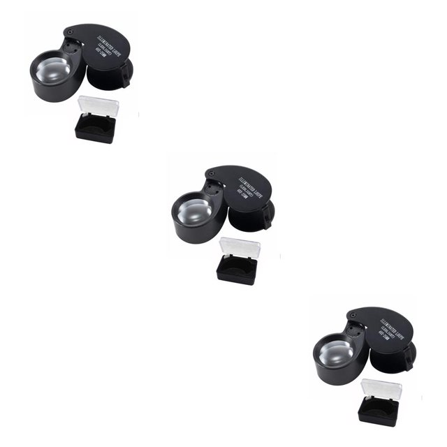 Lupa plegable portátil Scienceny 40 aumentos Plata