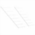 thumbnail image 5 of vidaXL 7-Bottle Wall Wine Rack 2 Pcs White Metal Wall-Mounted Pantry Storage Organizer, 5 of 5