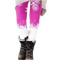 thumbnail image 4 of YOIAVAIOY Novelty Holiday Leggings Womens Christmas Print Tights High Waist Stretch Casual Yoga Pants Xmas Party Bottoms Multicolor S, 4 of 5