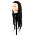 thumbnail image 5 of 40cm Mannequin Long Black Hair Wigs Styling Training Practice Hairdressing Dolls Manikin Wig Dummy Cosmetology Model, 5 of 8