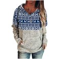 thumbnail image 1 of Sudadera con capucha para mujer con estampado de manga larga informal suelta para Navidad Fridja  fksj3707, 1 of 4