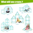 thumbnail image 2 of Wupuaait Fort Building Kit DIY Construction Castle Toy for 3-9 Y Children with 140 Pcs, 2 of 8