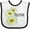 White and Black, variant on Inktastic Arizona Saguaro Cactus Flowers Boys or Girls Baby Bib
