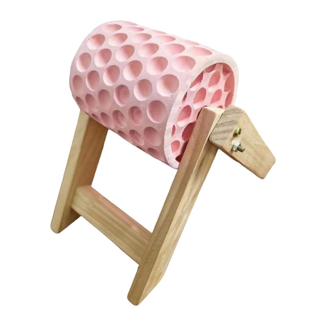 Comedero de madera para gallinas de 16,8 cm de altura. Se adapta a gallineros y zonas de pastoreo. Base estable. Estilo A